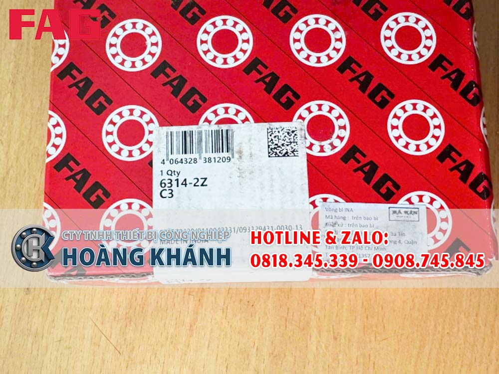 Bạc Đạn - Vòng bi FAG 6314 2ZRC3